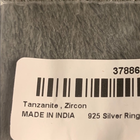 Genuine Tanzanite sterling silver ring 925 - Picture 6 of 6